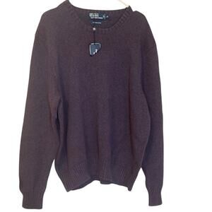 NWT POLO RALPH LAUREN Crewneck Purple Men's Sweater XXL